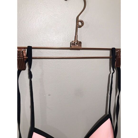 Triangl Brand Neoprene Swimsuit Bikini Set  Bathingsuit LG Top/MED Bottom Pink - Picture 10 of 14